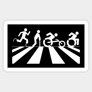 Adaptive Athlete Abbey Road Zebra Crossing Sticker